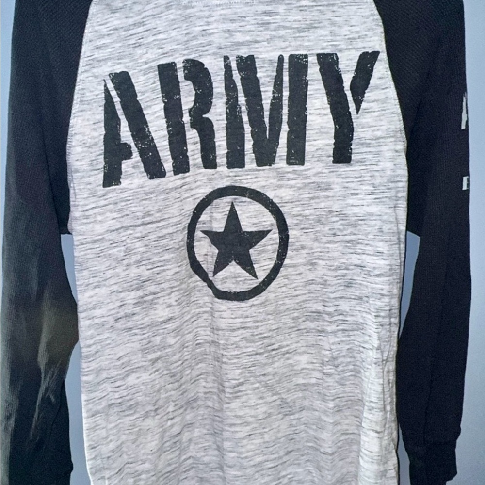U.S. Army Black and Gray Long Sleeve Shirt